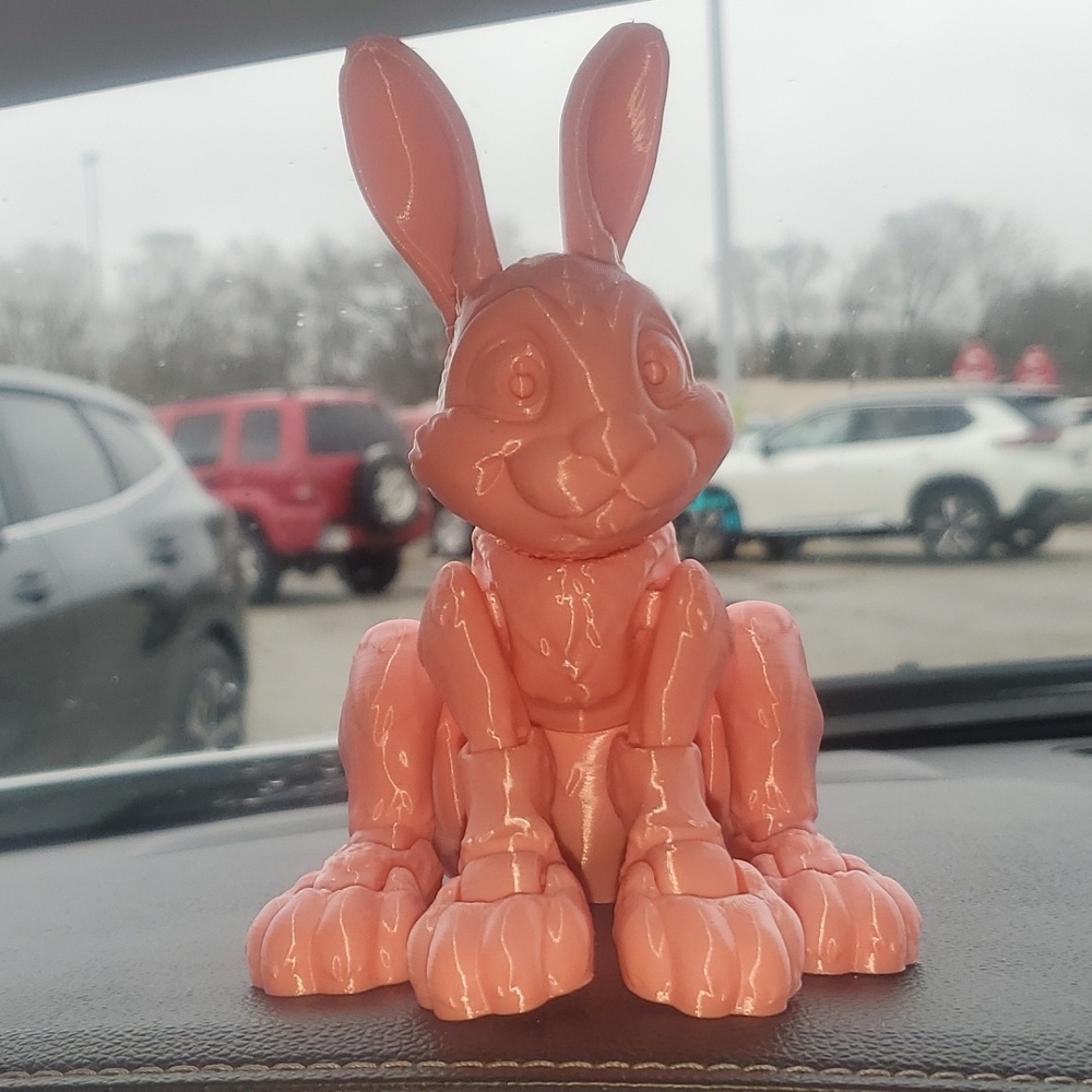3D Printed Articulated Easter Bunny